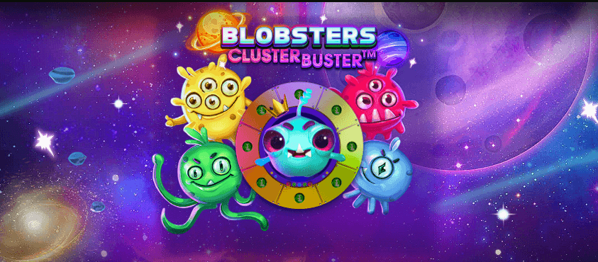 Banner de de tragamonedas Blobsters Clusterbuster de Red Tiger para casinos online de Colombia