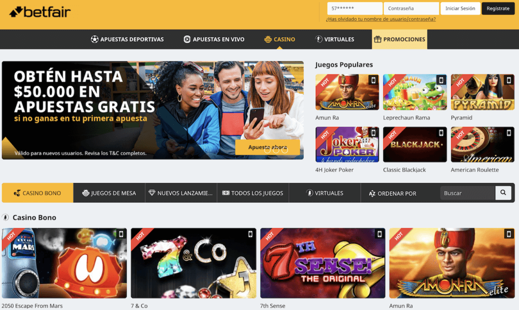 Registro Betfair