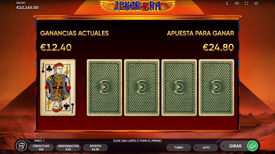 Bono de cartas de tragamonedas Joker Ra de Endorphina para casinos online de Colombia