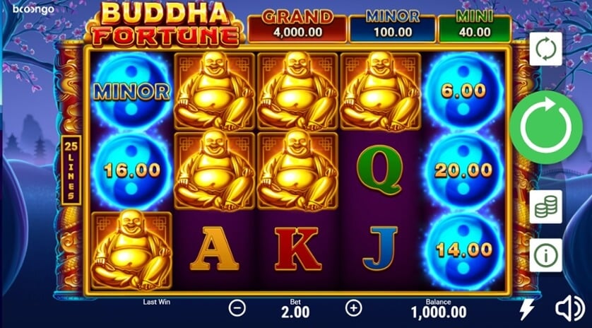 Buddah Fortune Hold and Win 