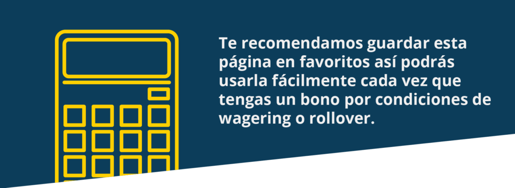 Calculadora de rollover de bonos 