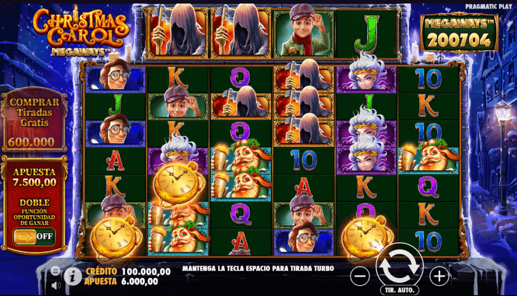 Slot Christmas Carol Megaways pago máximo