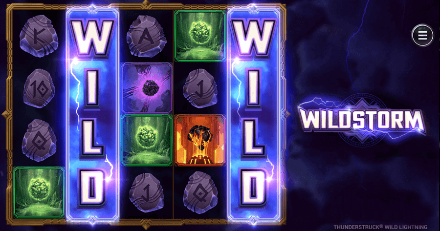 Comodines Wild de Tragamonedas ThunderstruckWild Lightning de Microgaming