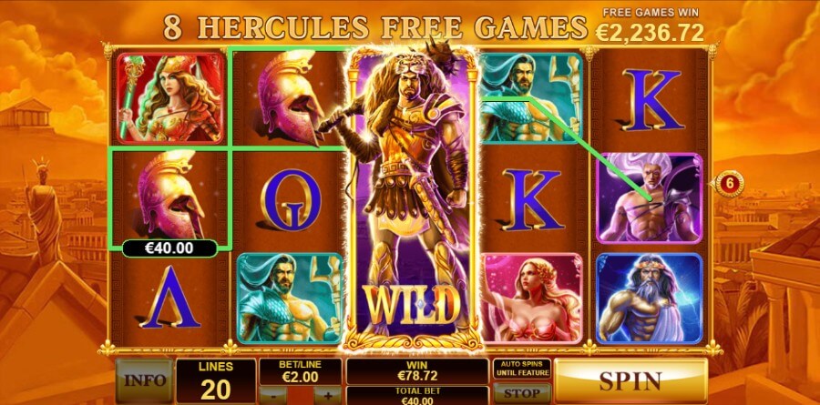 Rondas de giros gratis de tragamonedas Age of the Gods de Playtech