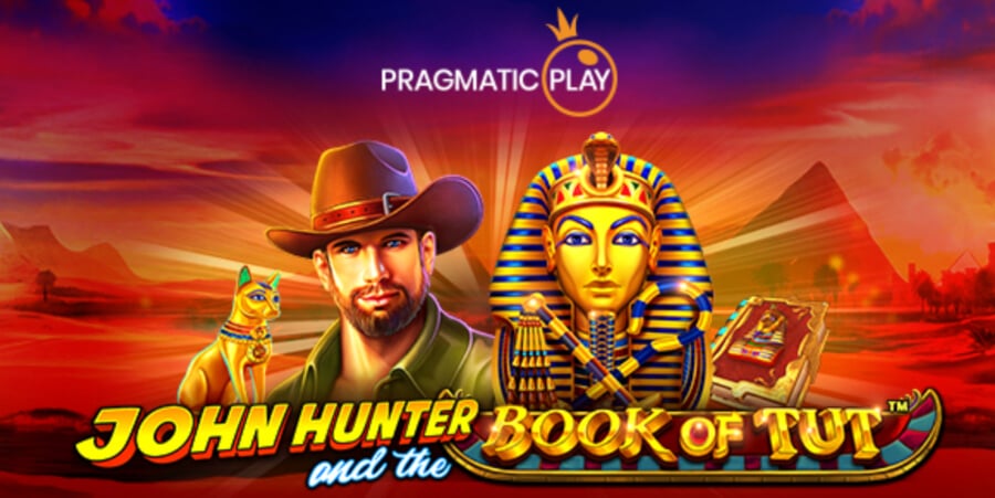 Portada de la tragamonedas John Hunter and The Book of Tut