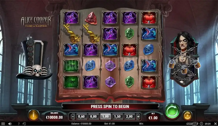 Alice Cooper and the Tome of Madness (Play'n Go)