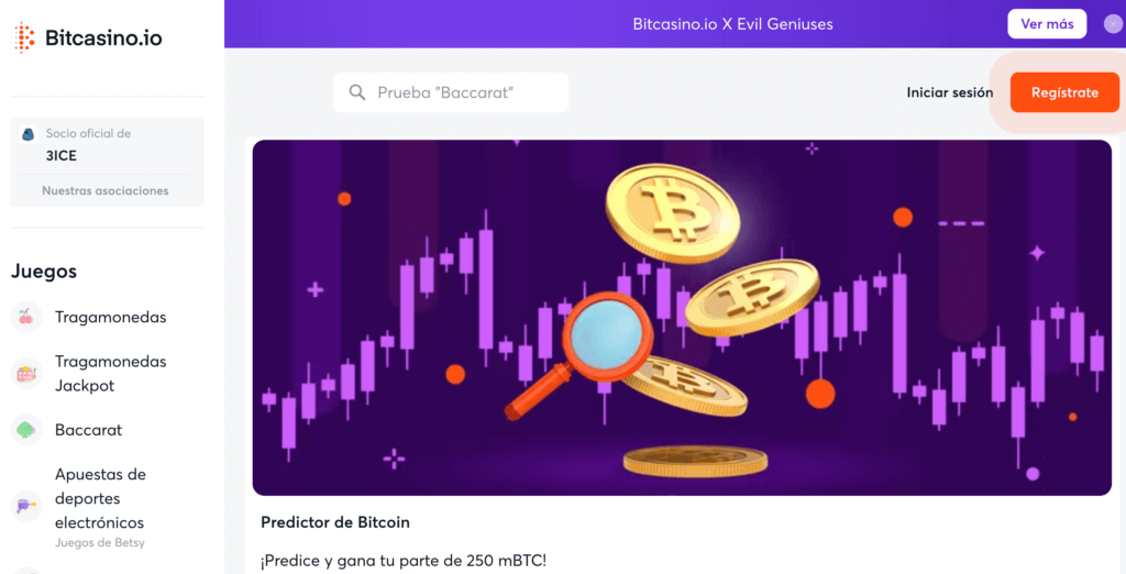 Bitcasino.io bono de predicción
