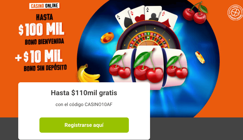 Bono de bienvenida y bono sin depósito de Luckia casino