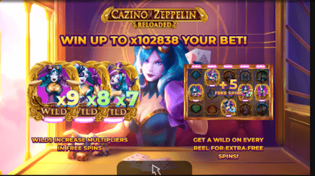 Jackpot de tragamonedas Cazino Zeppelin Reloaded