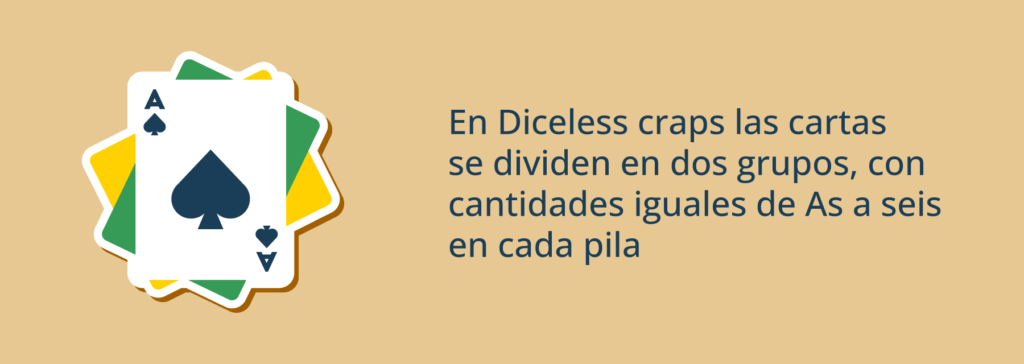 Diceless craps reglas