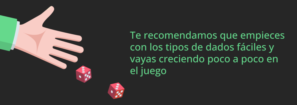 Tipos de dados de casino 