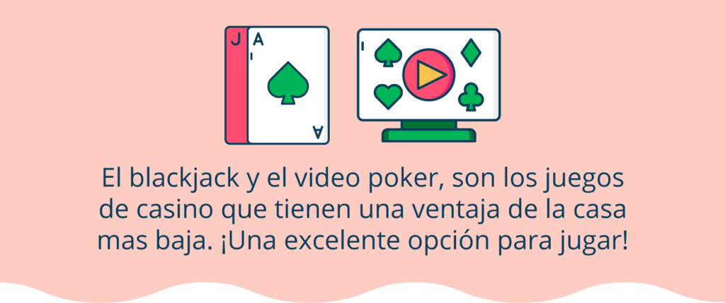 Juegos con la ventaja de la casa mas baja 