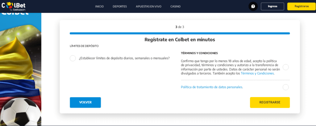 Colbet registro