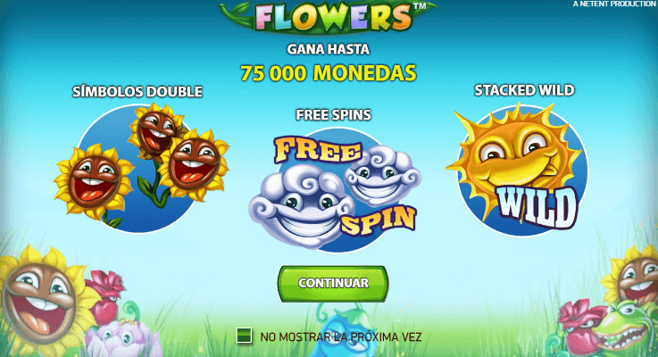 Tragamonedas Flowers del proveedor NetEnt 