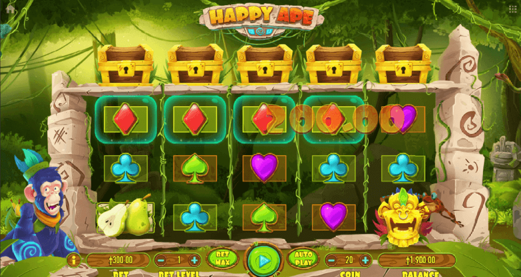 Jackpot de tragamonedas Happy Ape