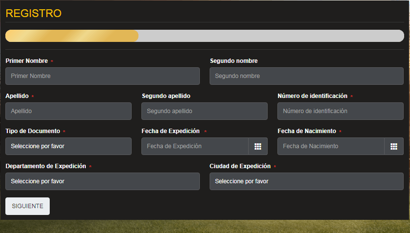 Megapuesta registro