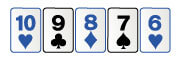 Poker virtual - escalera Escalera Poker en vivo